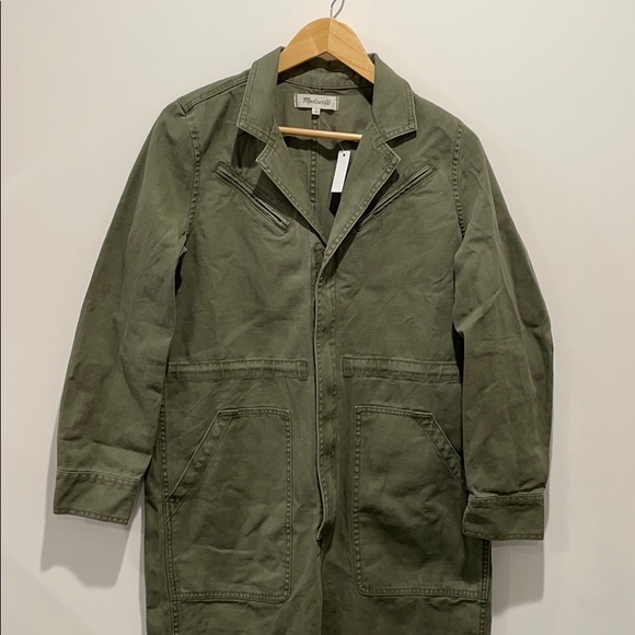 NEW • Madewell • Flight Suit Overalls Army Green - Picture 5 of 6